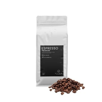 Fresh Espresso Coffee Beans Medium or Dark Roast - Premium Blend - 1 Kg (2.2 Lb) - Image 1 of 4