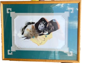 Janet LeRoy ""Ancient Legacy"" signiert mit COA 20""X26"" Holz gerahmt/matt #50 von 100 - Bild 1 von 9