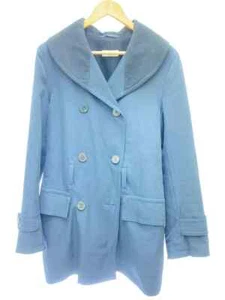 DRIES VAN NOTEN Coat wool navy S Used - Picture 1 of 6