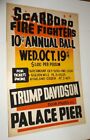 Card Poster 1960 SCARBORO FIRE FIGHTERS 10th BALL Palace Pier SCARBOROUGH ONT