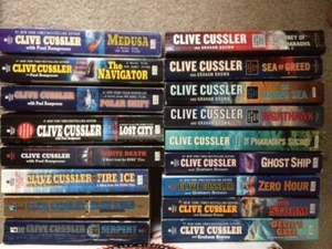 Kurt Austin The Numa Files series 1-18 set Clive Cussler PB lot - Picture 1 of 5