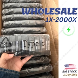 2000X Lot Type C Fast Charger Cable USB C Cord For Samsung Android iPhone 15/16 - Picture 1 of 13