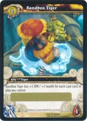 WOW SANDBOX TIGER Loot Card Unscratched NEW Sandbox Tiger Loot - Image 1 of 2