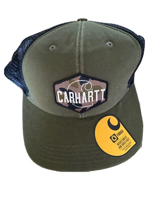 New Carhartt Outdoor Camo Print Men's Snapback Trucker Cap Hat - Изображение 1 из 4