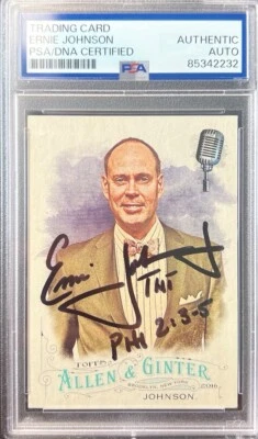 Ernie Johnson signed autographed 2016 Topps Allen and Ginter #203 PSA/DNA TNT  - Image 1 of 2