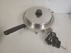Vintage West Bend Life Time  Liquid  Core Electric Skillet Works w Cord & Lid