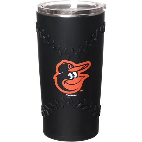 Baltimore Orioles 20oz Stainless Steel with 3D Silicone Tumbler - MLB Cover