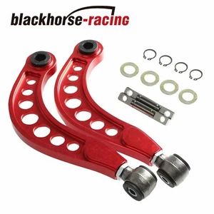Adjustable Rear Camber Control Arms Kit 2.0L JDM For 2006-2015 Honda Civic RED - Picture 1 of 5