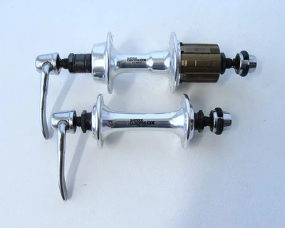 ~ 80 年代 Shimano Deore DX HB-M650 / FH-M650 32h 集线器套件 7 速 MTB 100/135 毫米 ~ — 第 1/4 张图片