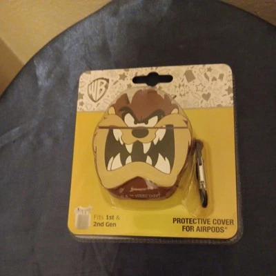 WB Looney Tunes TASMANIAN DEVIL AIRPOD чехол держатель 1 и 2-го поколения новый в упаковке - Изображение 1 из 4