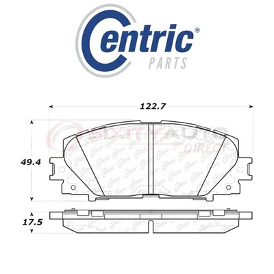 Centric C-TEK Metallic Disc Brake Pads for 2012-2014 Toyota Prius C 1.5L L4 hb - Image 1 of 4
