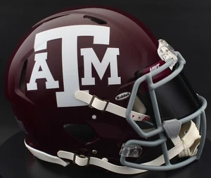 TEXAS A&M AGGIES NCAA Riddell Speed Full Size AUTHENTIC Football Helmet - Picture 1 of 5