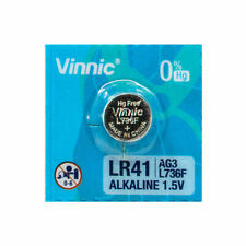 1x Vinnic LR41 Akku L736F AG3 Alkaline Knopfzellen 192 V3G 1,5V