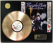 Prince - Purple Rain Gold LP Record Plaque Display