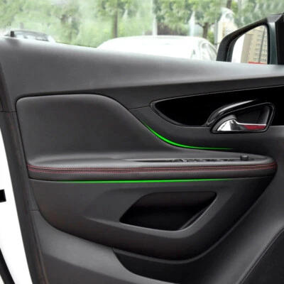ЧЕРНАЯ кожа + красная линия дверные панели подлокотник чехол отделка для Buick Encore 2013-2016 - Изображение 1 из 4
