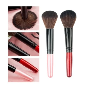 Professional Black Long Mineral Face Loose Powder Blusher Cosmetic Makeup Brush - Picture 1 of 22