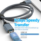 16FT USB 3.0 Camera Extender Extension Cable Braided Cord Male to Female 5Gbps