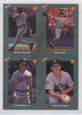 1991 Classic Update Green Travel Edition Bobby Bonilla Will Clark Cal Ripken Jr