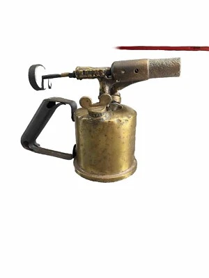 ancienne lampe a souder express En Laiton  numero 41 Unis France - Photo 1/4