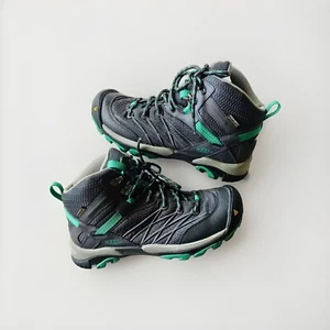 Keen Marshall Mid Hiking Boots Womens 6.5 Gray/Emerald Waterproof Dry - Picture 1 of 6
