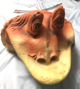 Vintage Glas Glas Binks Star Wars Episode I Maske mit Etikett Rubies 2506 Halloween/Cosplay - Bild 1 von 3