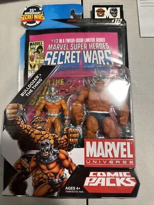 Paquete de cómics Marvel Universe Bulldozer The Thing #12 Secret Wars paquete de cómics de 3,75" Foto 1 de 2