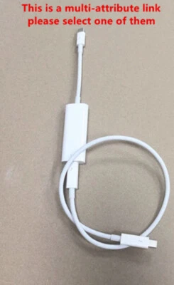 Per Apple Adattatore da Thunderbolt 3 (USB-C) a Thunderbolt 2 A1790 + Cavo TB2 0,5m - Immagine 1 di 4