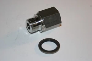 3/8 Male ISO X 3/8 FNPT 316ss Adapter Fitting W/Seal Swaglok SS-6-A-6RS - Picture 1 of 4