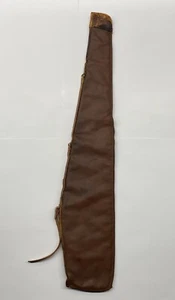 Vintage Boyt Leather Rifle Shotgun Case 46" Fleece-lined - Picture 1 of 13