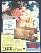 Life Magazine LANE CEDAR HOPE CHEST Reverse with CANDY is Delicious 1947 Ad