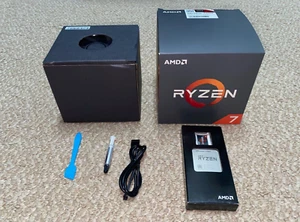 AMD Ryzen 7 2700X 8-Core 16-Thread CPU in Box + Wraith Prism Cooler & CPU paste - Picture 1 of 12