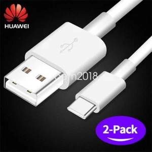 2x Original Huawei USB Type C Cable P9 G9 Nova 5i 5 3e M6 M5 Honor 20lite V9 8 9 - Picture 1 of 11
