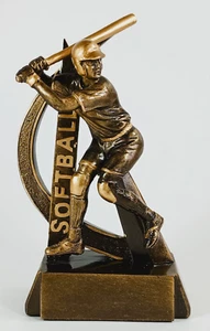 Softball Bronze Tone Trophy by MPI, #7202. Not Engraved. (Male or Female) - Picture 1 of 5