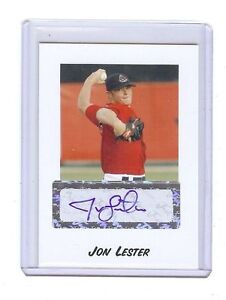 JON LESTER 2004 JUST MINORS "CERTIFIED AUTOGRAPHED" ROOKIE CARD! CHICAGO CUBS!