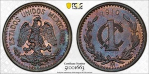 1910-Mo Mexico 1 Centavo PCGS MS64BN Lot#G9835 Choice UNC! - Picture 1 of 4