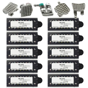 Brackets dentales Ortodoncia ortodoncia soportes metálicos mini Roth 0.022 345 gancho MIM - Imagen 1 de 42