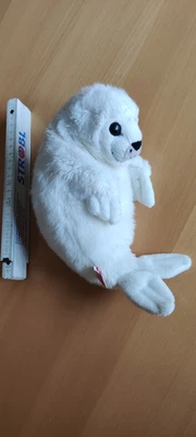 Plüschtier Robbe Seehund Heuler weiss Trudi ca 25cm - Bild 1 von 4