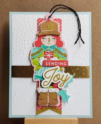 KIT CASCANUECES Stampin Up * envío alegría * kit de tarjetas, ¡hace 4 con etiquetas extraíbles! Foto 1 de 4