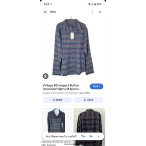 United By Blue Impact Collection Mens Button Down Shirt Striped - Picture 1 of 5