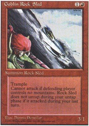 FBB Korean Goblin Rock Sled ~ Moderately Played 4th Edition Fourth Foreign Black - Image 1 of 1