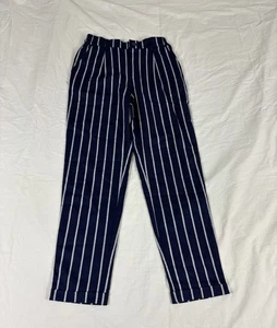 Forever 21 Women Blue Striped Elastic Waist Pants Size XS - Picture 1 of 10