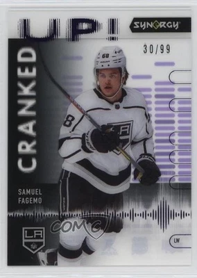 2022-23 Upper Deck Synergy Cranked Up Purple /99 Samuel Fagemo #CU-SF Rookie RC - Image 1 of 2