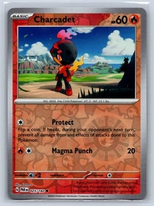 Charcadet Reverse Holofoil 025/182 Common SV04: Paradox Rift Near Mint Pokemon - Picture 1 of 2