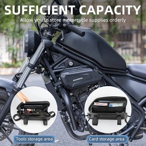 Bolsa lateral triangular - Bolsa trasera rígida EVA para motocicleta, resistente al agua - Imagen 1 de 12