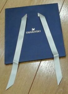 1x New & unused Swarovski Empty Blue Gift Bag bow ribbon Packaging Box Jewellery