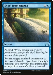 EXPEL FROM ORAZCA x4 mtg NM Rivals of Ixalan 4 Unc - Picture 1 of 1