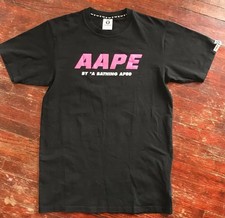 AAPE By A Bathing Ape T Shirt BAPE DOUBLE SIDED LOGO VG RARE XXS Street Wear