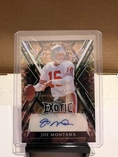 JOE MONTANA 2023 LEAF EXOTIC KALEIDOSCOPE SNAKESKIN AUTOGRAPH BA-JM3 7/7 SSP