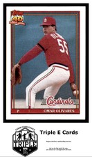 1991 Topps #271 Omar Olivares St. Louis Cardinals ~A5E