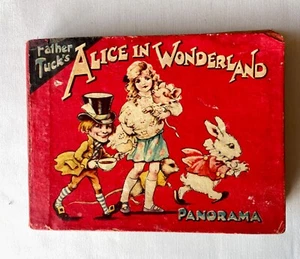 VATER TUCK’S ALICE IM WUNDERLAND PANORAMA AKKORDEON BUCH UM 1908 SEHR SELTEN - Bild 1 von 6